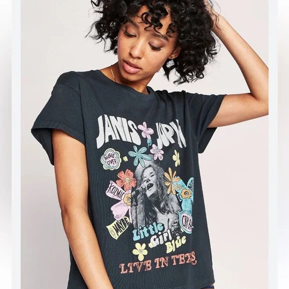 RARE Daydreamer | Janis Joplin Little Girl Blue Tour Tee | Medium - Picture 2 of 16